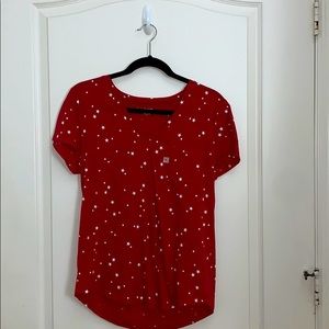Red Tee with White Stars (Loft)